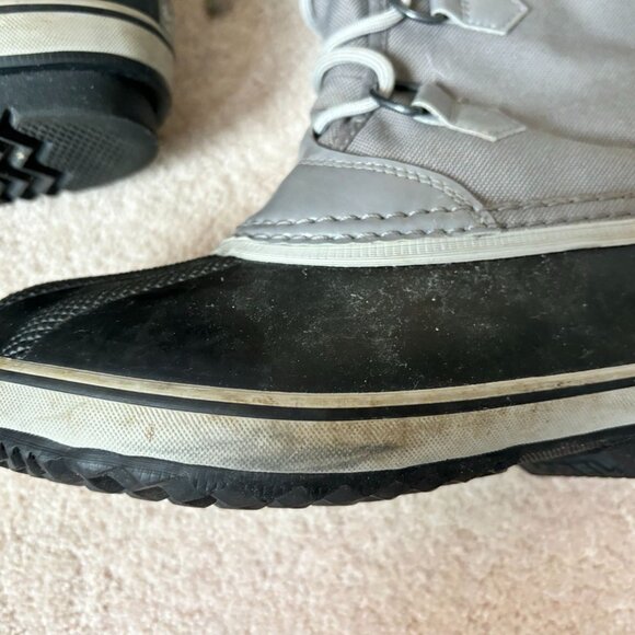 Sorel Caribou Women's Snow Boots Size 5 Waterproof Wool Lined Rubber Mid-Calf - Picture 4 of 11